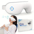 White 4D Portable Eye Massager with Heat Music and 180° Foldable Design