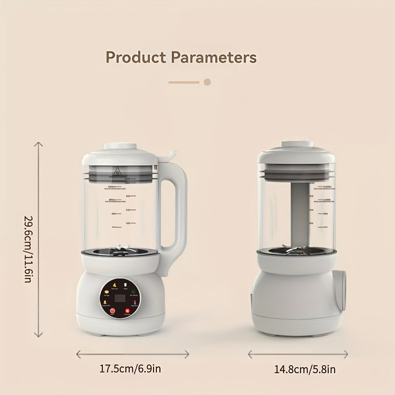 Premium Automatic Nut Milk Maker with Rotating Cleaning Brush 600W