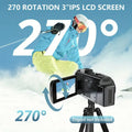 Premium Black 1080P 24MP Digital Camera with 3 Inch LCD Screen