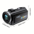 Premium Black 1080P 24MP Digital Camera with 3 Inch LCD Screen