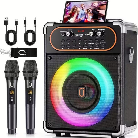 Wireless Karaoke Machine with Dual Microphones - SuperSaverAU - view 1
