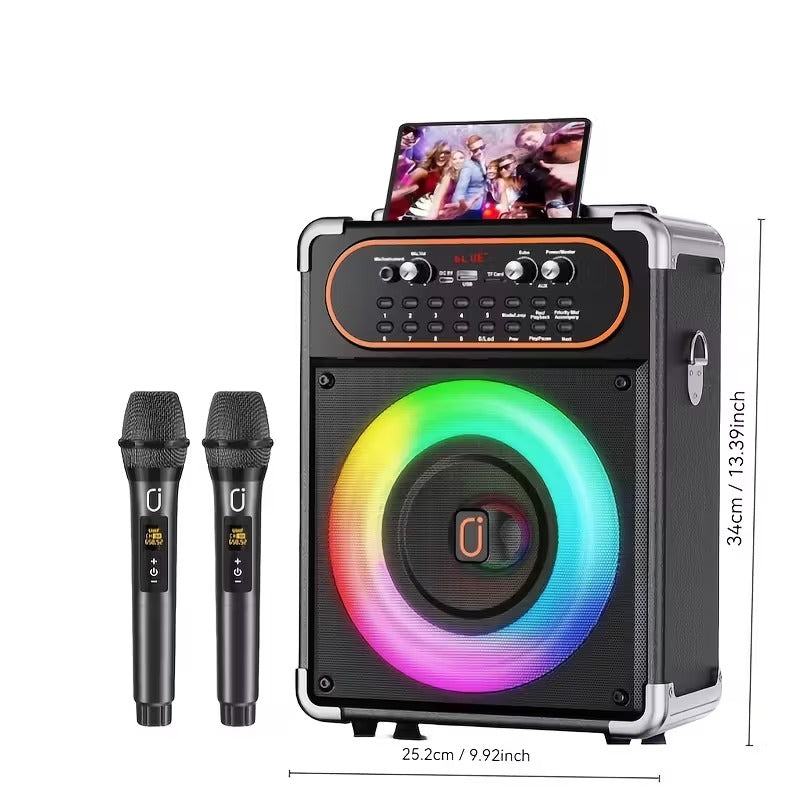 Wireless Karaoke Machine with Dual Microphones - SuperSaverAU - view 2