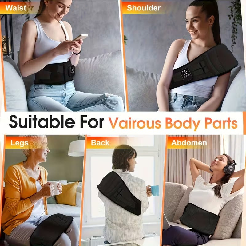 Heated Waist Massager Belt USB Rechargeable - SuperSaverAU - view 5