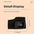 Black Heating Foot and Ankle Massager 2 Pieces with LCD Display and 3 Modes