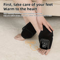 Black Heating Foot and Ankle Massager 2 Pieces with LCD Display and 3 Modes