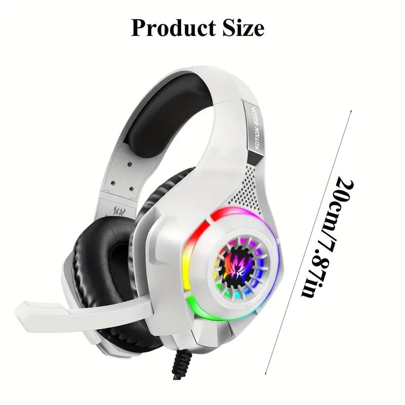 Gaming Headset with Mic, LED Light & Surround Bass - SuperSaverAU - view 1