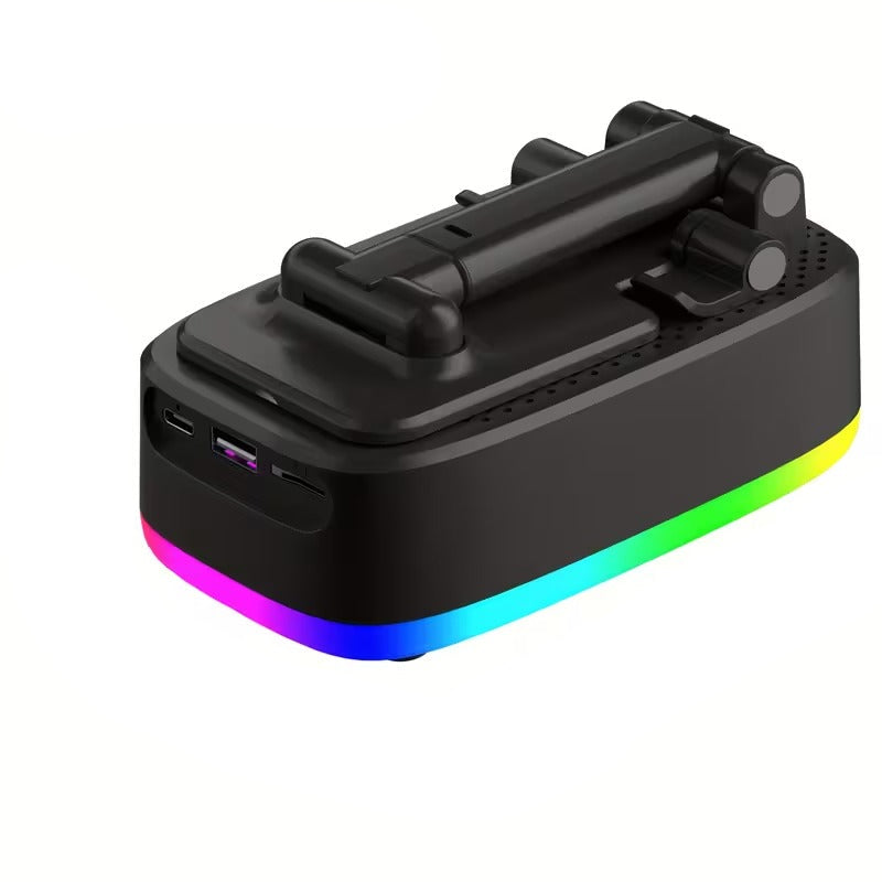 Premium Wireless Speaker with Phone Holder and 1800mAh Power Bank