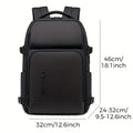 Premium Men's Laptop Backpack – Black 16 Inch, Expandable with USB Charging Port