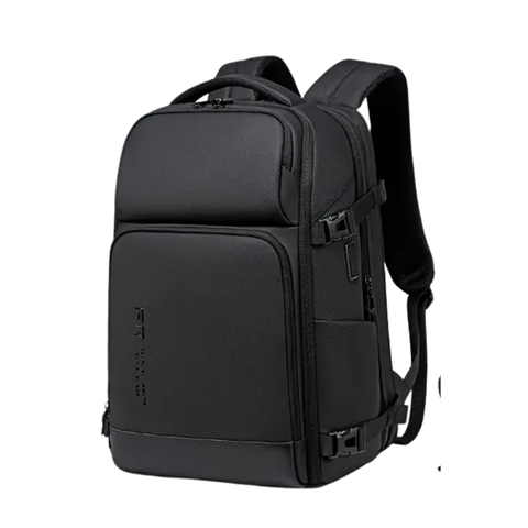 Premium Men's Laptop Backpack – Black 16 Inch, Expandable with USB Charging Port