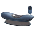 Blue Electric Lumbar Massager with Heat Vibration and USB Charging
