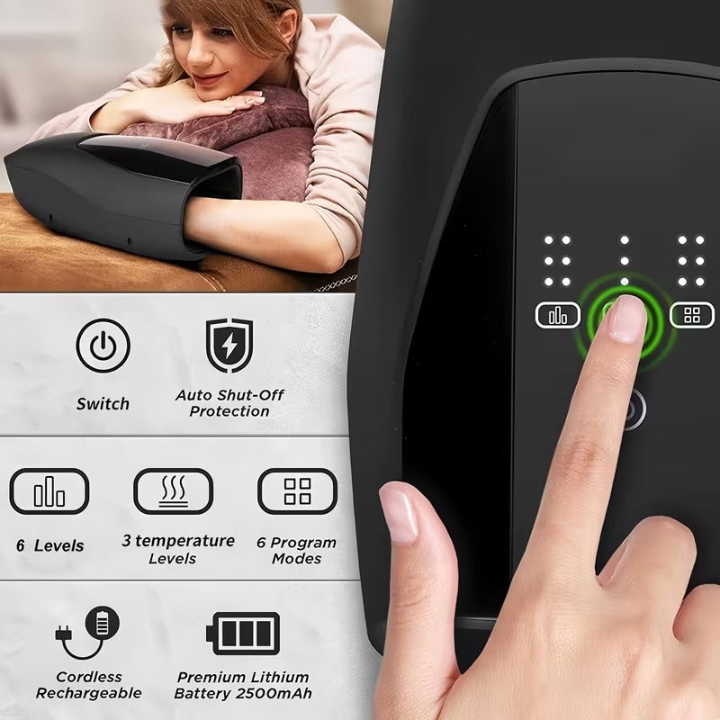 NNETM Ergonomic Hand Massager with Heat & Vibration - SuperSaverAU - view 4