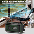 12000mAh Emergency Radio Solar Hand Crank Charger - SuperSaverAU - view 4
