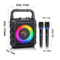 Premium 20W Portable Karaoke Speaker with Dual Wireless Microphones