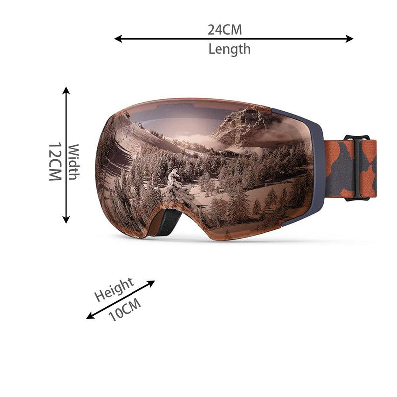 OutdoorMaster Ski Goggles PRO - Frameless, Interchangeable Lens, UV400 Protection - SuperSaverAU - view 2