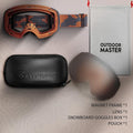 OutdoorMaster Ski Goggles PRO - Frameless, Interchangeable Lens, UV400 Protection - SuperSaverAU - view 4