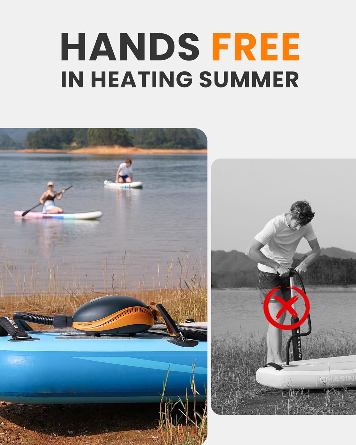 DOLPHIN Electric SUP Pump 20PSI, 3 Boards, Lightweight, Auto-Off, Eco-Friendly - SuperSaverAU - view 7