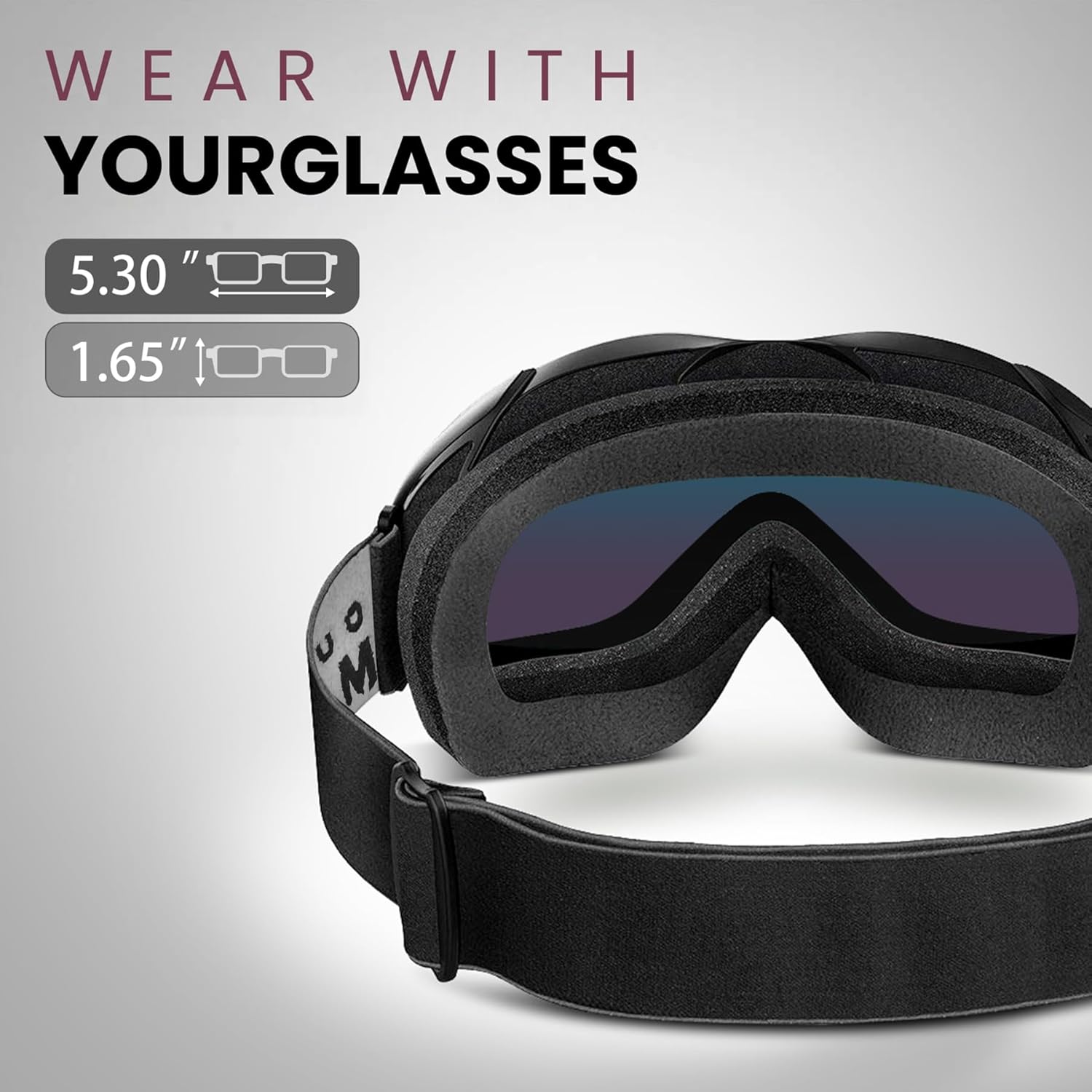 OutdoorMaster Ski Goggles - One Size, Anti-Fog, UV Protection, Unisex - SuperSaverAU - view 3