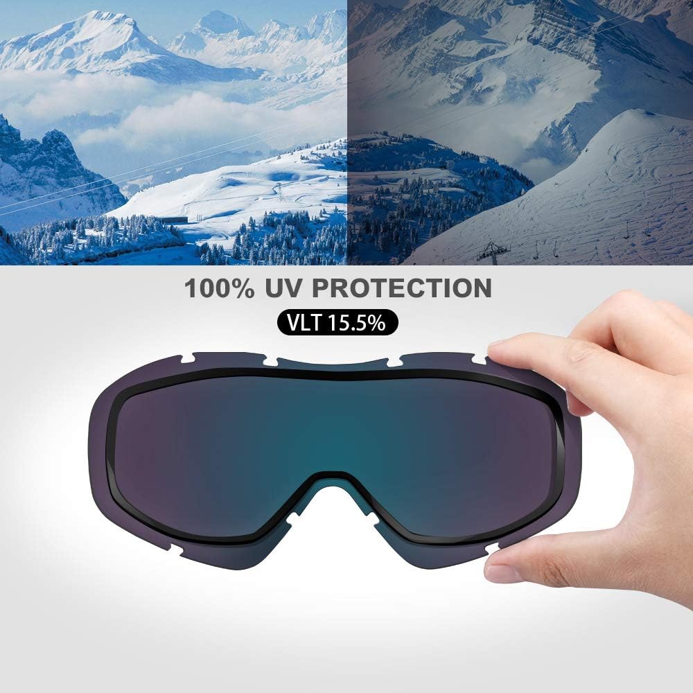 OutdoorMaster Ski Goggles - One Size, Anti-Fog, UV Protection, Unisex - SuperSaverAU - view 4