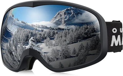 OutdoorMaster Owl Ski Goggles OTG, Anti-Fog, 100% UV Protection, Snowboard Goggles for Men Women Youth - SuperSaverAU - view 1