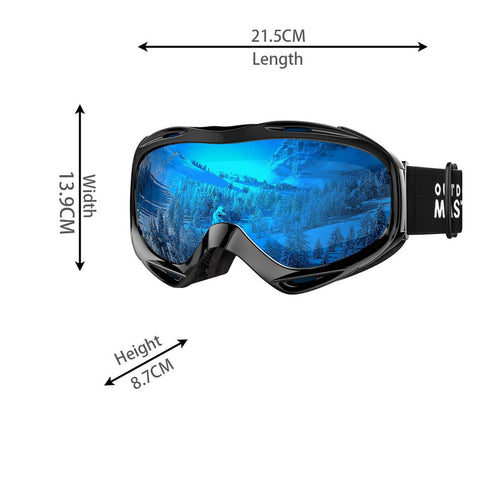 OutdoorMaster Ski Goggles - UV Protection, Anti-Fog, One Size, Unisex - SuperSaverAU - view 2