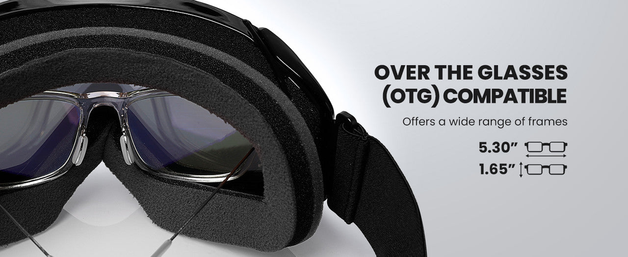 OutdoorMaster Ski Goggles - Over Glasses, 100% UV Protection, One Size, Anti-Fog - SuperSaverAU - view 13