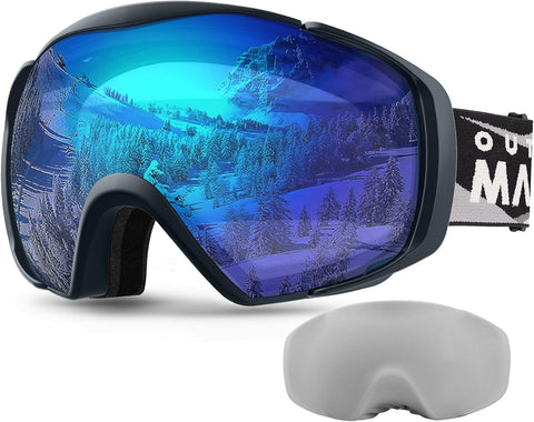 OutdoorMaster Ski Goggles, Adult, OTG, Anti-Fog, 100% UV Protection, Winter - SuperSaverAU - view 1