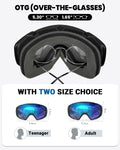 OutdoorMaster Ski Goggles, Adult, OTG, Anti-Fog, 100% UV Protection, Winter - SuperSaverAU - view 3