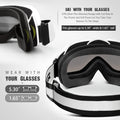 OutdoorMaster OTG Ski Goggles, One Size, Anti-Fog, UV Protection, Unisex - SuperSaverAU - view 3