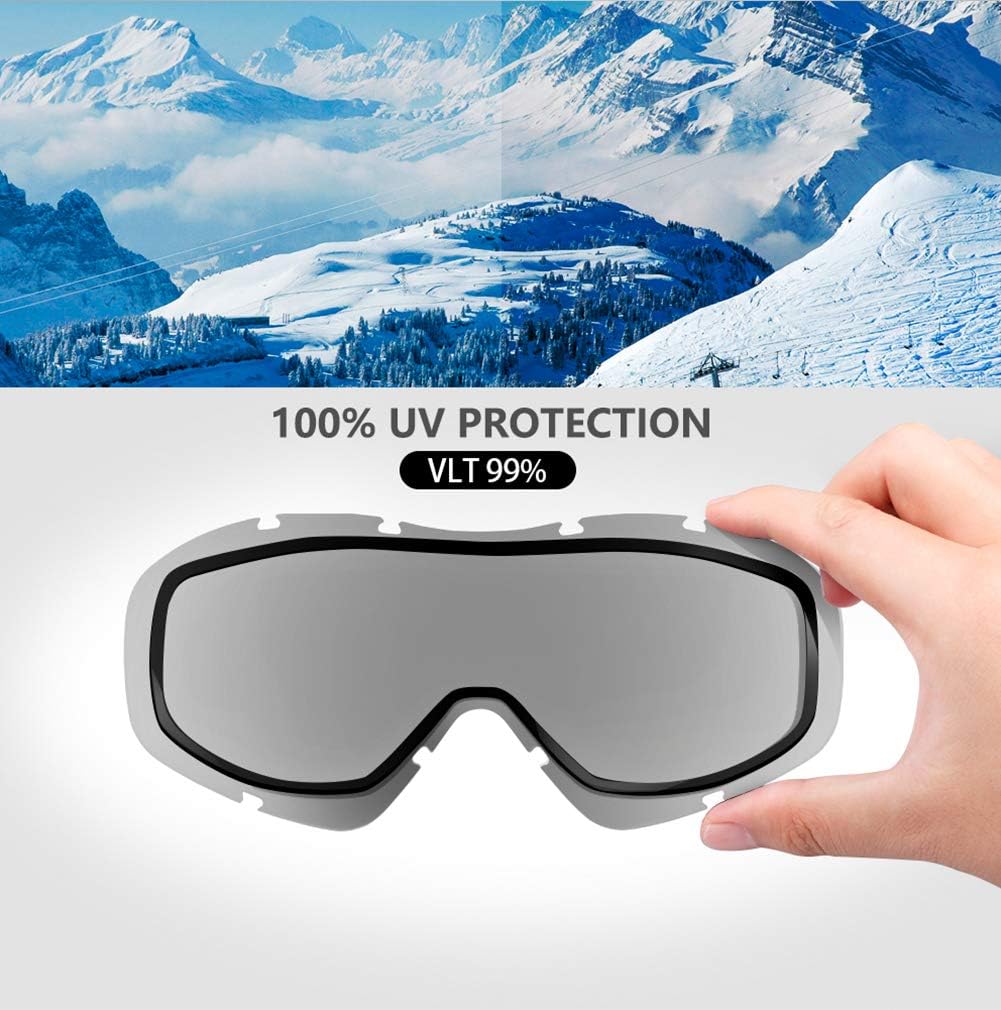 OutdoorMaster Ski Goggles - Modern, One Size, Anti-Fog, UV Protection, Unisex - SuperSaverAU - view 4