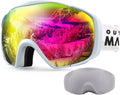 OutdoorMaster Ski Goggles, Adult, OTG, Anti-Fog, 100% UV Protection, Adjustable - SuperSaverAU - view 1