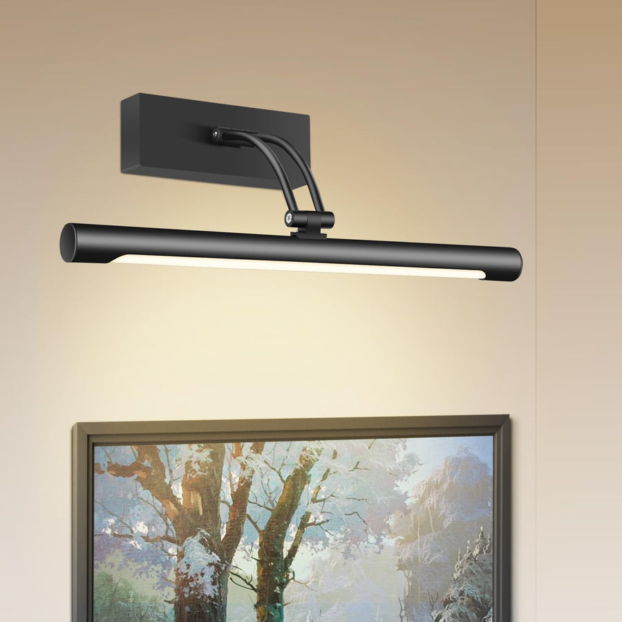 Hardwired Picture Light for Wall Black, 14 Inch LED, Soft Lighting, Rotatable Design - SuperSaverAU - view 1