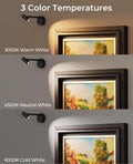 Premium Battery Operated Picture Light Set – 2 Pack, Remote Control & CCT Dimming