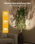 Premium Rechargeable Indoor Spotlights – 2 Pack, Remote Control & Adjustable Angle
