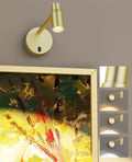 Premium Zoomable Battery Operated Picture Light – Gold, 6000mAh Remote Control