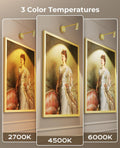 Premium Zoomable Battery Operated Picture Light – Gold, 6000mAh Remote Control