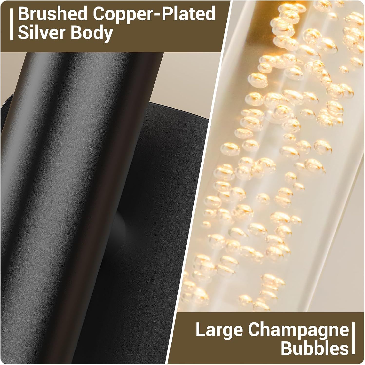 Premium Battery Operated Wall Sconces – Black 23.62 Inch 2 Pack, Remote & 360° Rotation