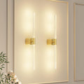 Premium Battery Operated Wall Sconces – Gold 23.62 Inch 2 Pack, Remote & 360° Rotation