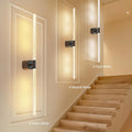Premium Battery Operated Wall Sconces – Black 31.49 Inch 2 Pack, Remote & 360° Rotation