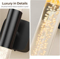 Premium Battery Operated Wall Sconces – Black 16 Inch 2 Pack, 12000mAh Remote Control