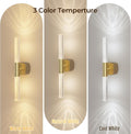 Premium Battery Operated Wall Sconces – Brushed Gold 16 Inch 2 Pack, 12000mAh Battery