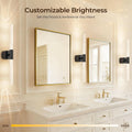 Premium Battery Operated Wall Sconces – Black 2 Pack, 12000mAh Battery & 350° Rotation