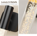 Premium Battery Operated Wall Sconces – Black 2 Pack, 12000mAh Battery & 350° Rotation