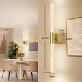 Premium Battery Operated Wall Sconces – Brushed Gold 24 Inch 2 Pack, 12000mAh Battery
