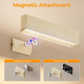 Premium Magnetic Battery Operated Wall Sconces – Beech 2 Pack, 4000mAh Remote Control