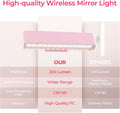 Premium Wireless Vanity Lights – 2 Pack, 4000mAh USB-C Rechargeable with 360° Rotation