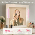 Premium Wireless Vanity Lights – 2 Pack, 4000mAh USB-C Rechargeable with 360° Rotation