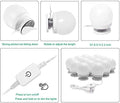 Hollywood LED Vanity Mirror Lights Kit 14 Bulbs 4000K USB Dimmable