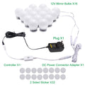 Hollywood Mirror Lights Makeup Vanity Lights, LED Vanity Mirror Lights Kit for Dressing Table, Dimmable and Adapter Plug in, Mirror Not Included (16 Bulbs Natural White) - SuperSaverAU - view 2