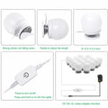 Hollywood Mirror Lights Makeup Vanity Lights, LED Vanity Mirror Lights Kit for Dressing Table, Dimmable and Adapter Plug in, Mirror Not Included (16 Bulbs Natural White) - SuperSaverAU - view 3
