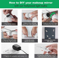 Hollywood Mirror Lights Makeup Vanity Lights, LED Vanity Mirror Lights Kit for Dressing Table, Dimmable and Adapter Plug in, Mirror Not Included (16 Bulbs Natural White) - SuperSaverAU - view 4